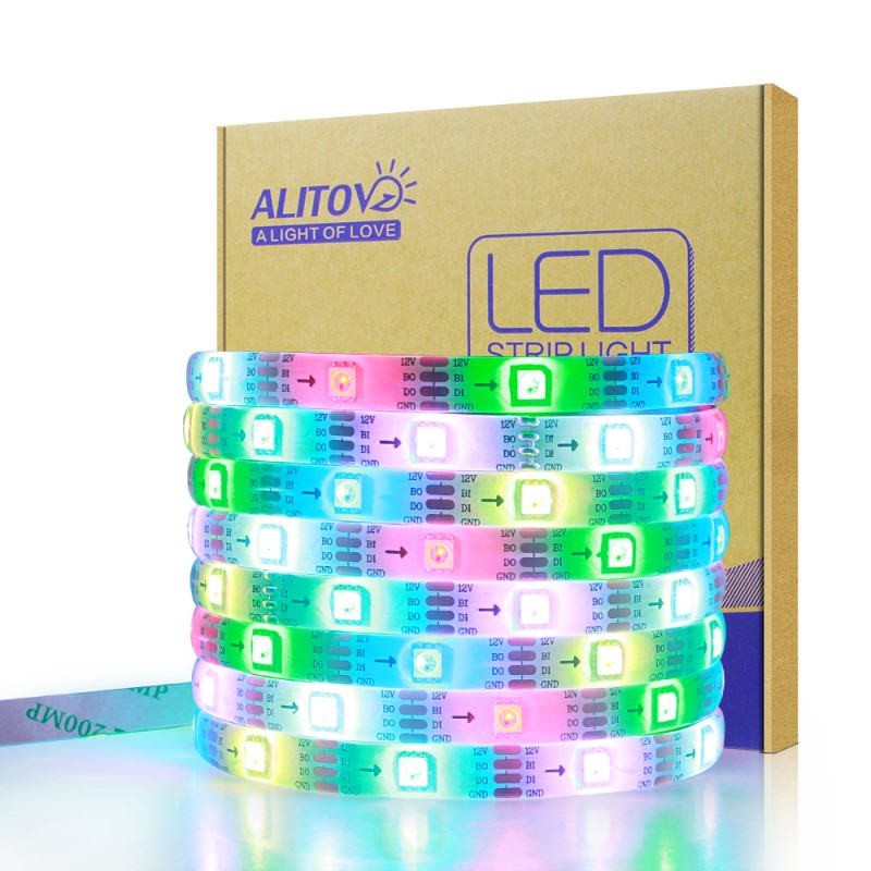 WS2815 WS2813 12V Addressable RGB LED Strip 5m 150 LEDs 12V WS2812B Programmable LED Pixel Rope